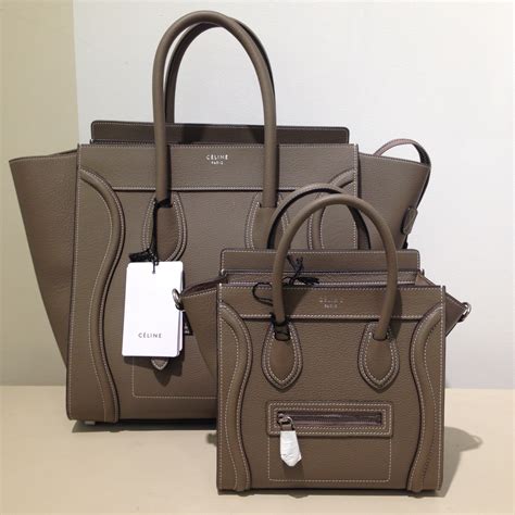 celine luggage tote nano size|Celine luggage tote sizes.